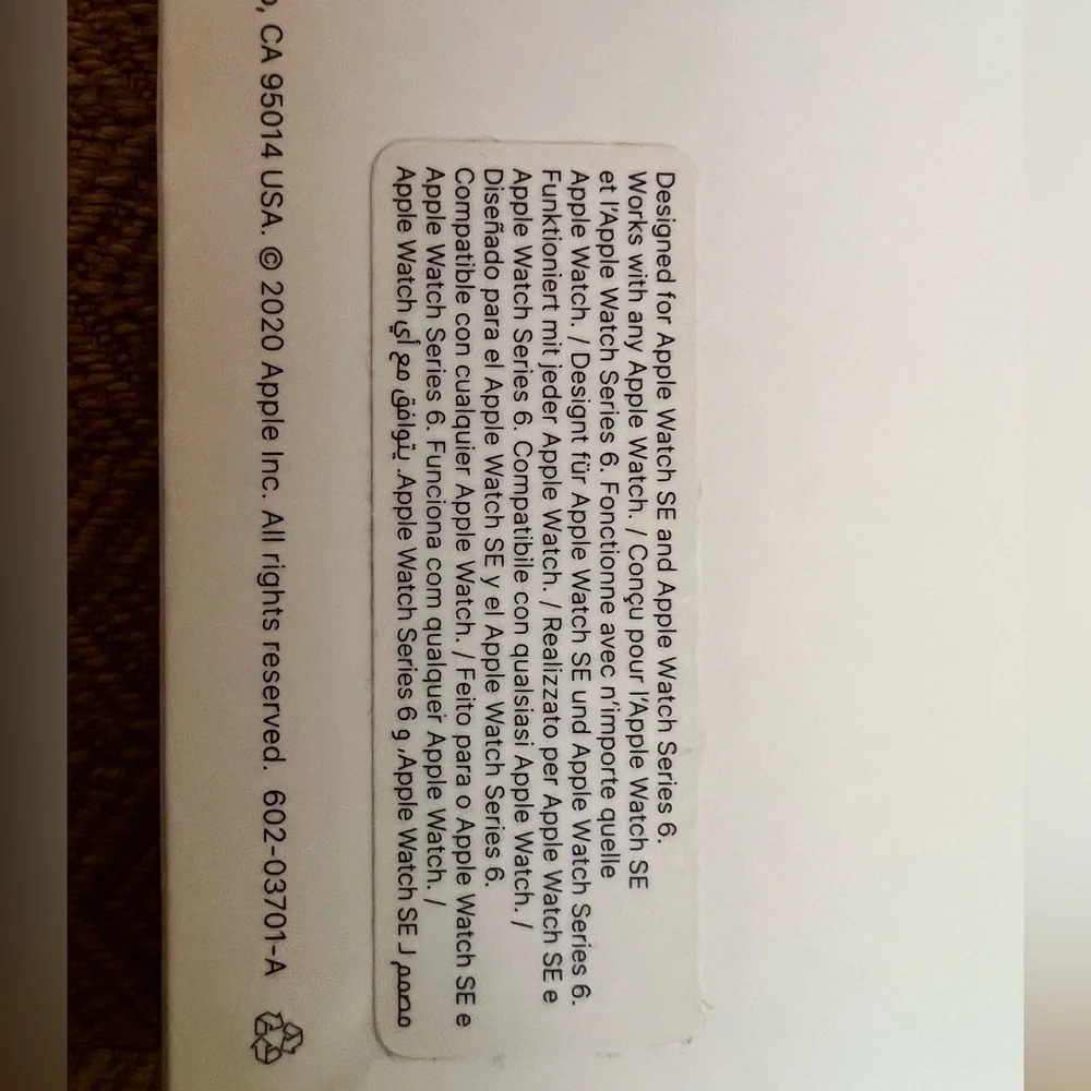 Brand New/Never Worn Apple Watch Strap for Apple Watch SE & Apple Watch Series 6